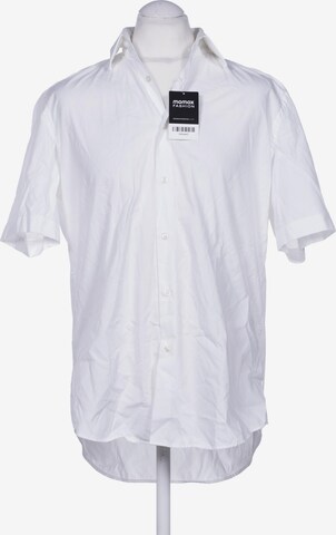 BOSS Black Button Up Shirt in L in White: front