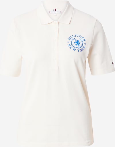 TOMMY HILFIGER Poloshirt in creme / himmelblau, Produktansicht