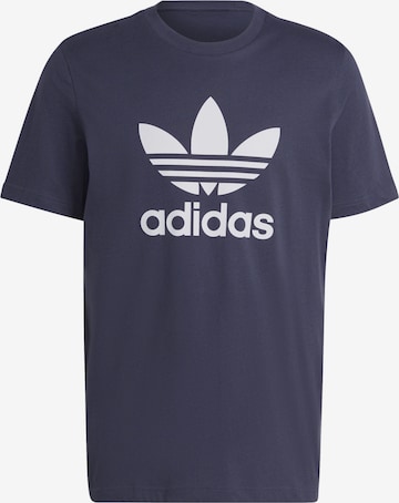 ADIDAS ORIGINALS Shirt 'Adicolor Classics Trefoil' in Blauw: voorkant