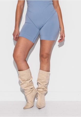 Lykkeland Atelier Skinny Leggings 'Honest' in Blauw: voorkant