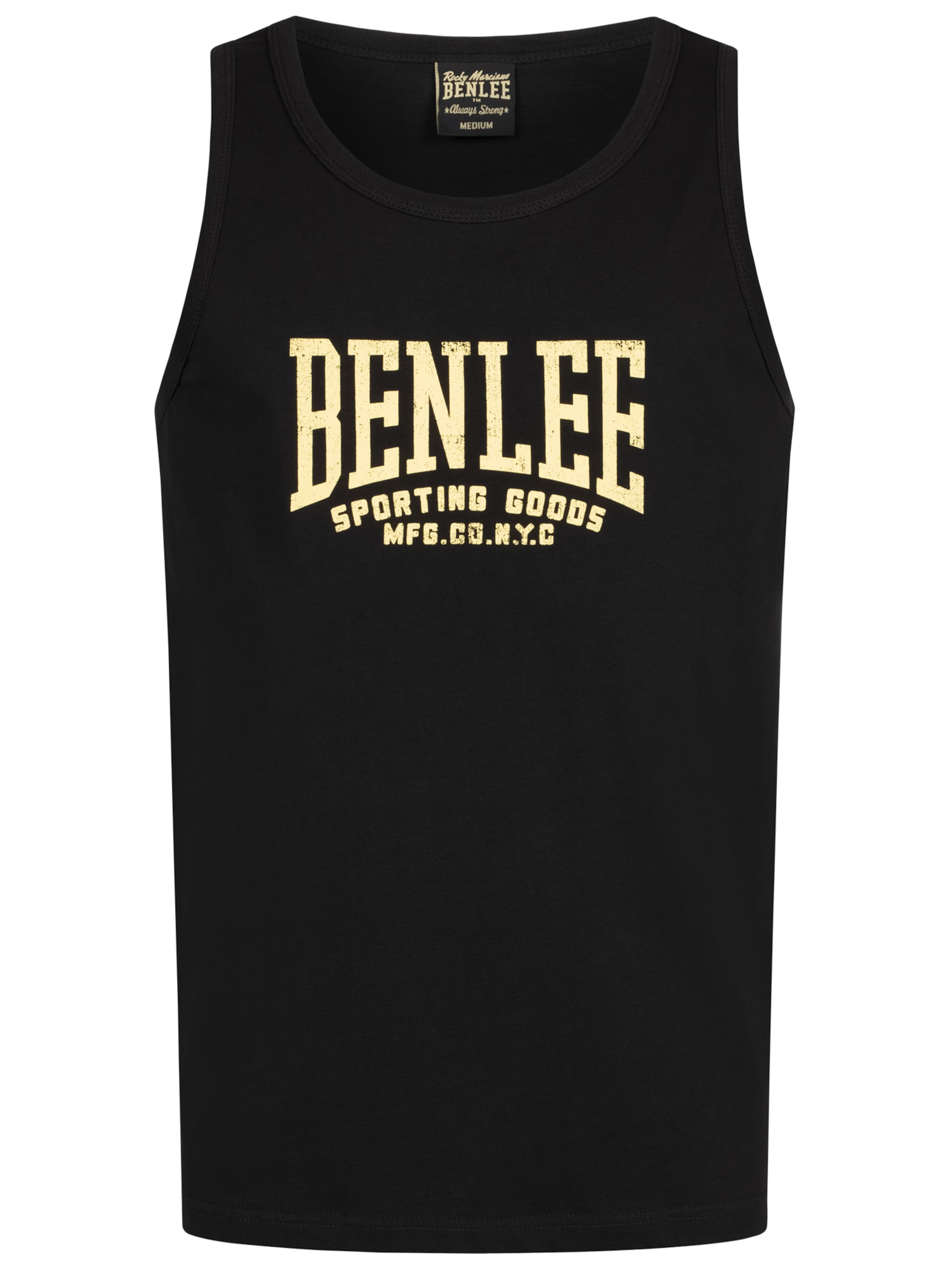 Benlee Μπλουζάκι 'Deleon' σε μαύρο: μπροστά