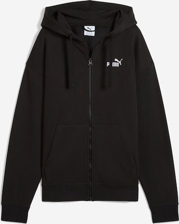 PUMA Bluza rozpinana sportowa 'Ess No. 1' w kolorze czarny: przód