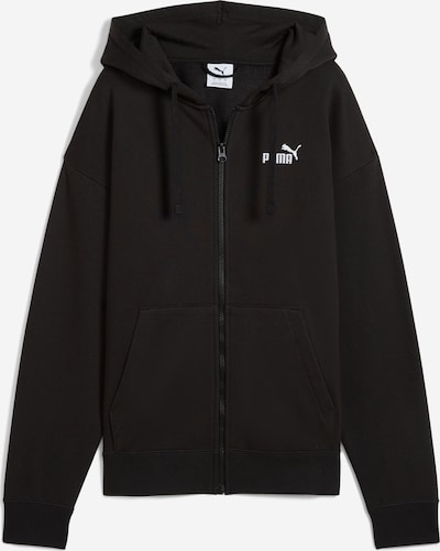 PUMA Urheilullinen collegetakki 'Ess No. 1' värissä musta / valkoinen, Tuotenäkymä