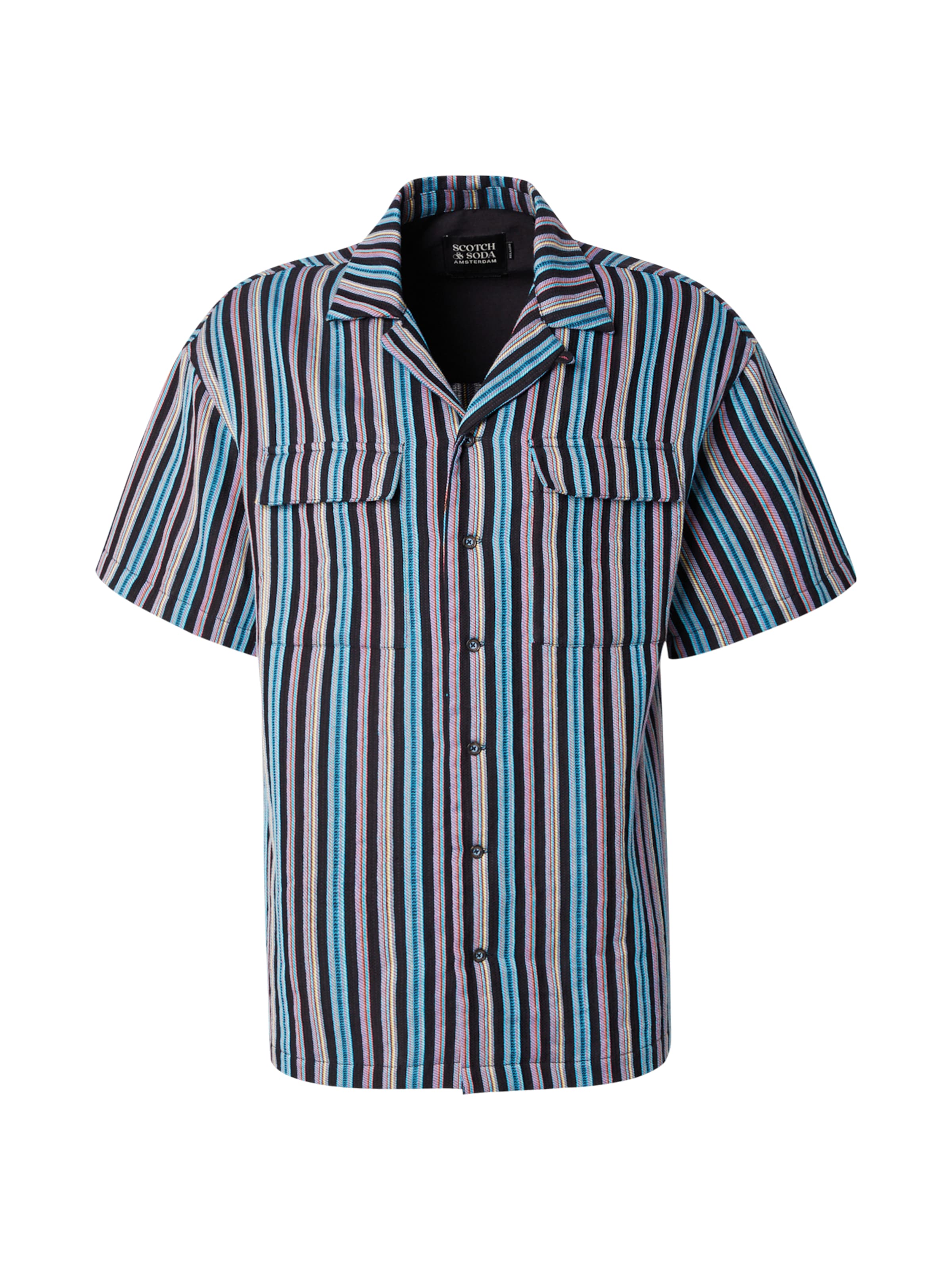 SCOTCH & SODA Regular fit Button Up Shirt in Blue: front