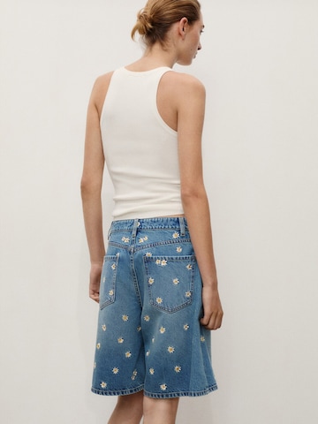 MANGO Loosefit Shorts 'MASSY' in Blau