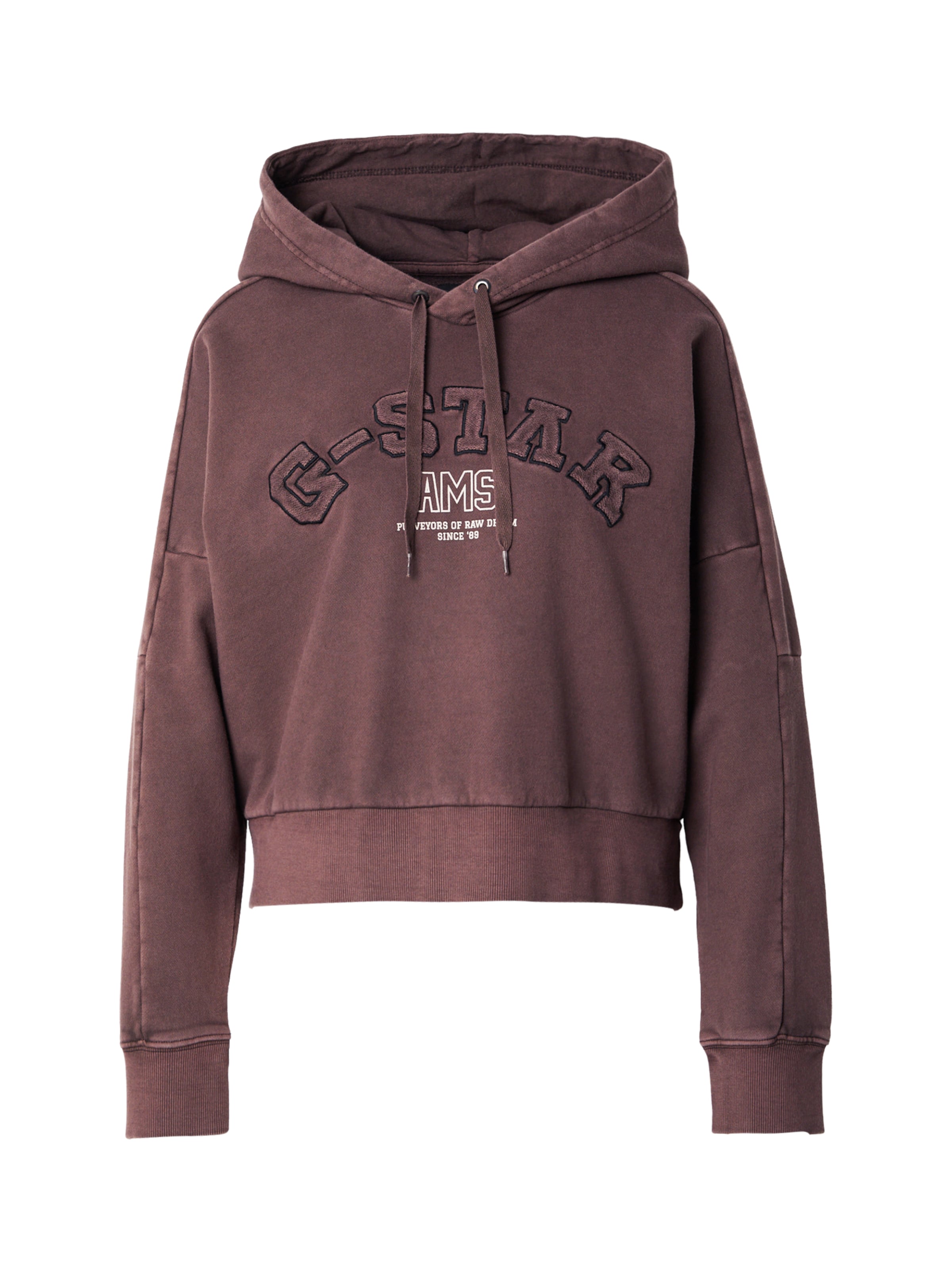 Bluză de molton 'Collegic' de la G-STAR pe maro: față