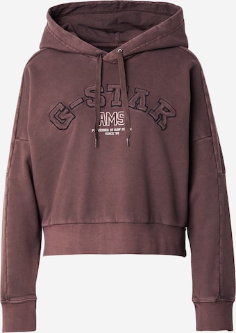 G-STAR - Sudadera 'Collegic' en marrón: frente