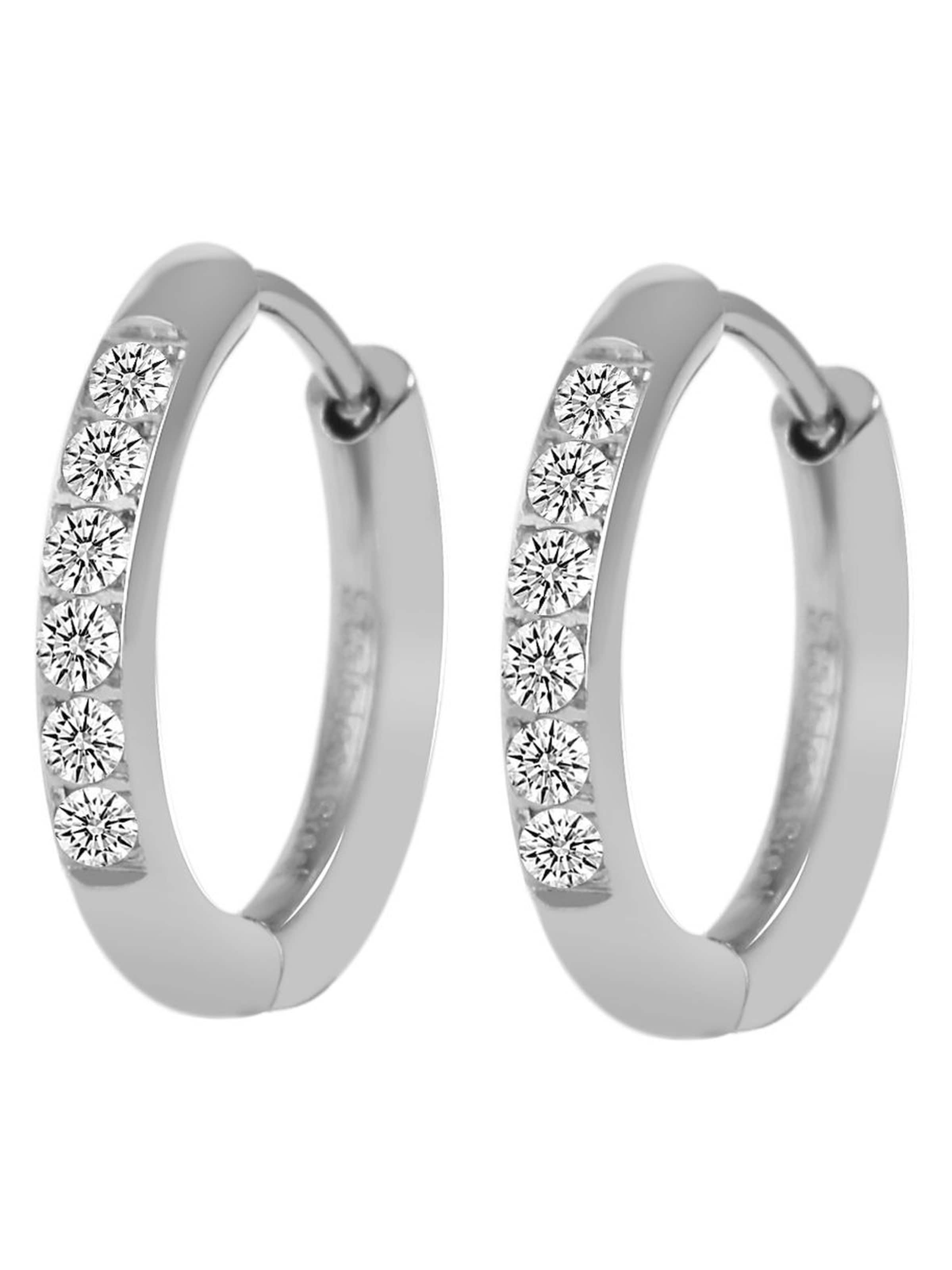 Akzent Earrings 'Edelstahl, hautverträglich, D: 12 mm' in Silver: front