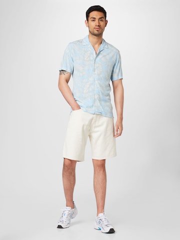 Key Largo Regular Fit Hemd 'Havanna' in Blau