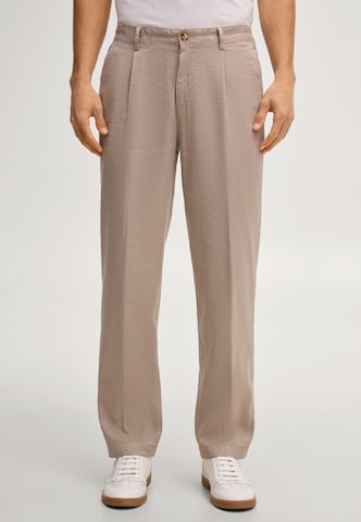 JOOP! Loosefit Bundfaltenhose ' Lexter ' in Beige: Vorderseite