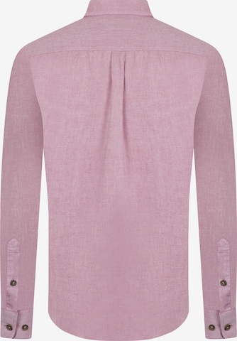 DENIM CULTURE Regular Fit Skjorte 'Darell' i pink