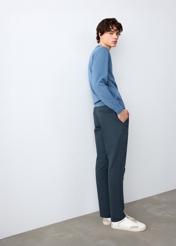 MANGO TEEN Regular Pants in Blue