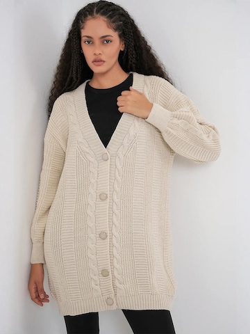 Bigdart Strickjacke in Weiß: Vorderseite