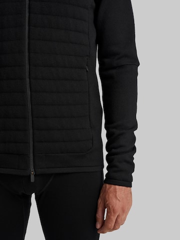 ICEBREAKER Athletic Cardigan in Black