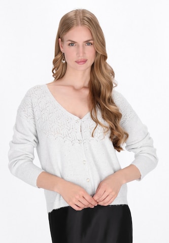 Cardigan DreiMaster Klassik en gris : devant