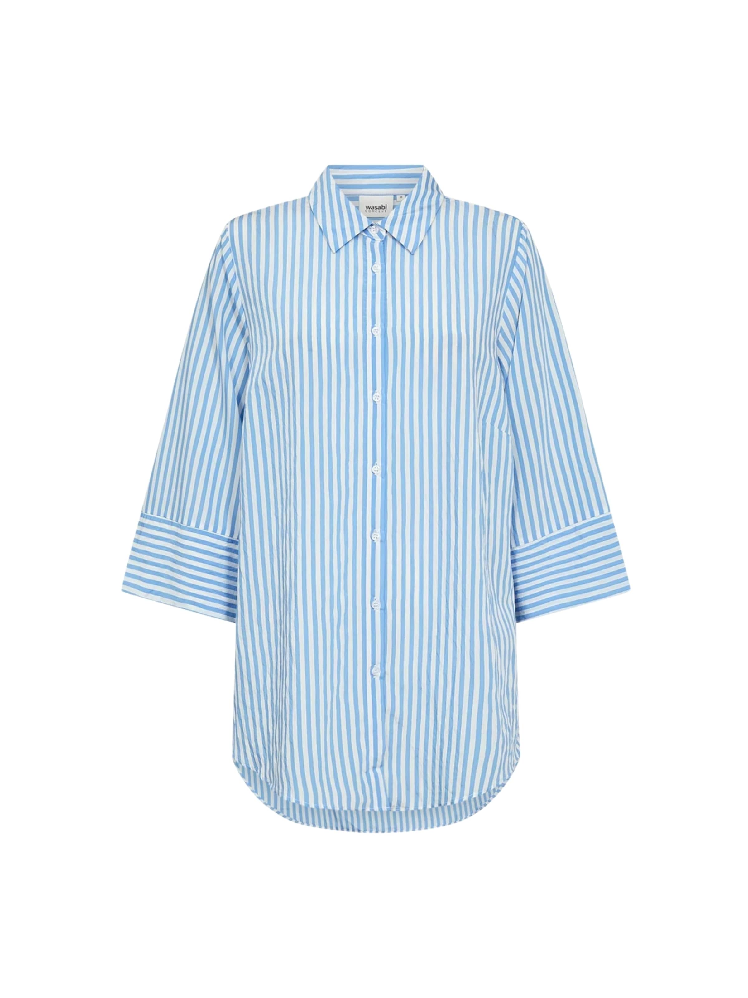 Wasabi Concept Shirt ' WA-CORINN 2 ' in Blauw: voorkant