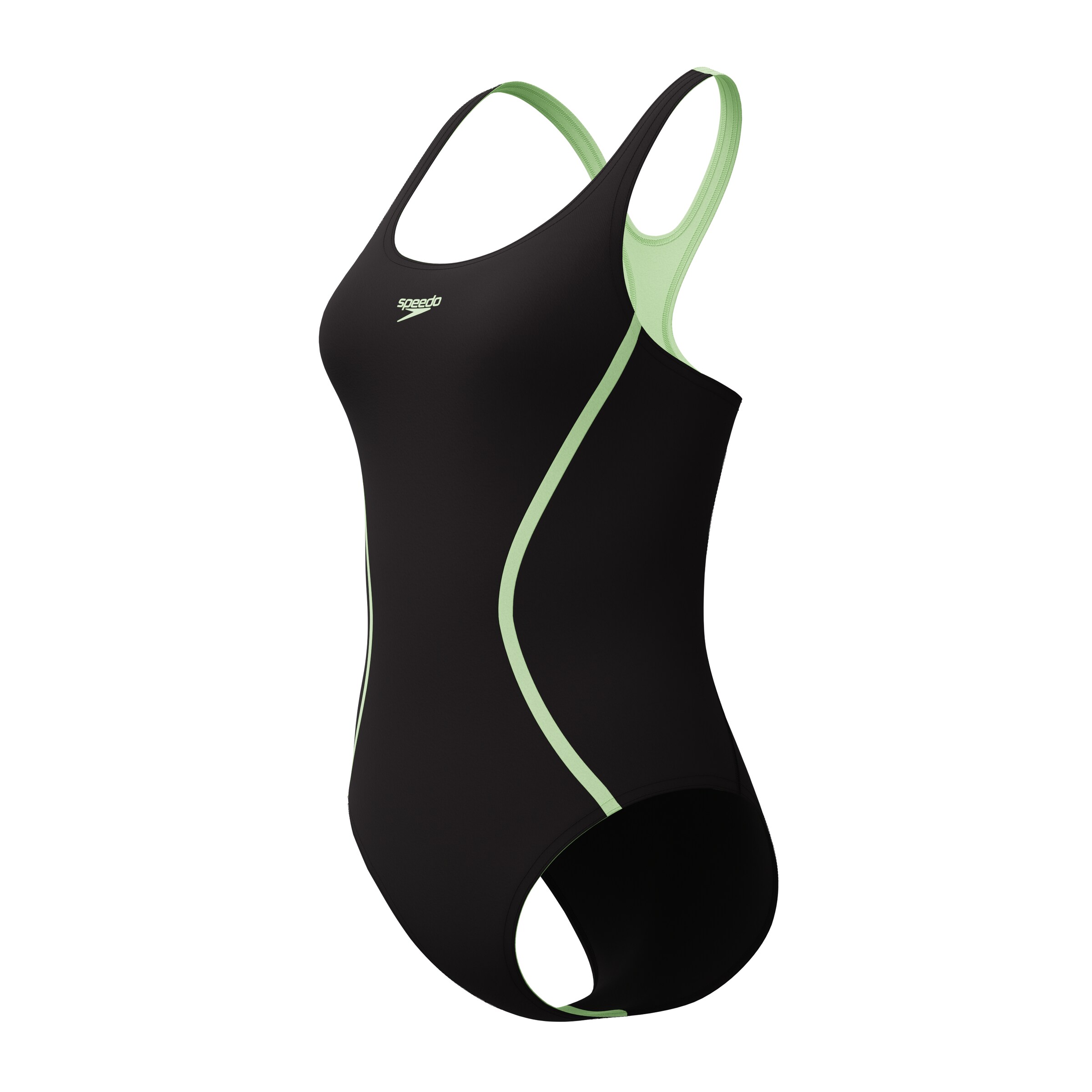 SPEEDO Sportbadeanzug in Schwarz