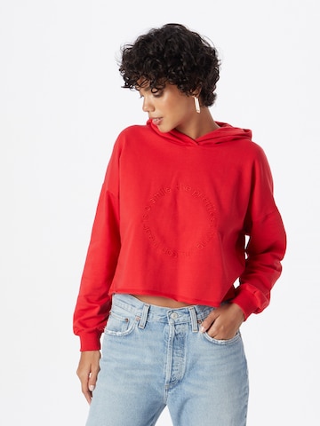 ABOUT YOU Sweatshirt 'Malin' in Red: front