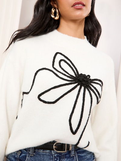 Friends Like These Pullover em S em marfim / preto, Vista do artigo