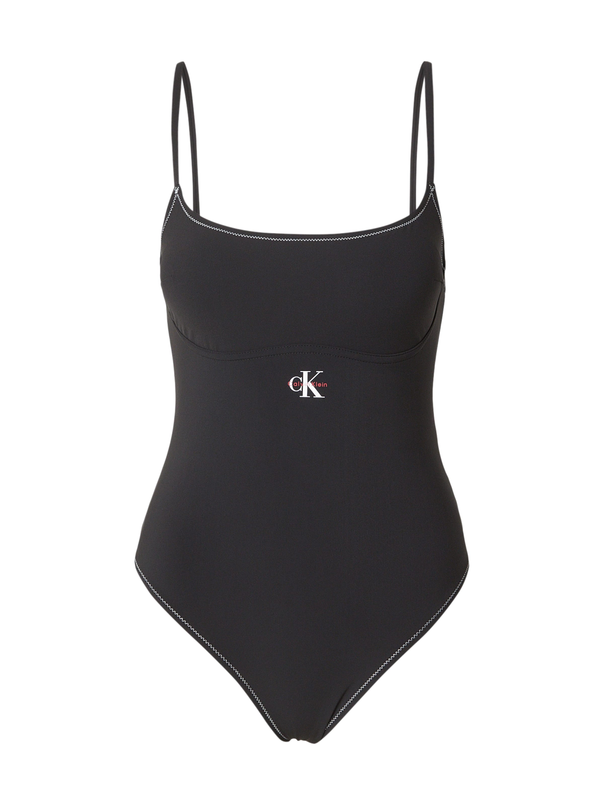 Calvin Klein Swimwear Korzetová Plavky – černá: přední strana