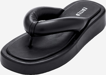 EDITED Sandals 'Farina' in Black: front