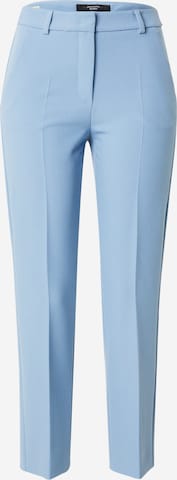 Coupe slim Pantalon à plis 'RANA' Weekend Max Mara en bleu : devant