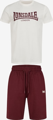 LONSDALE Костюм для бега в Бежевый: спереди