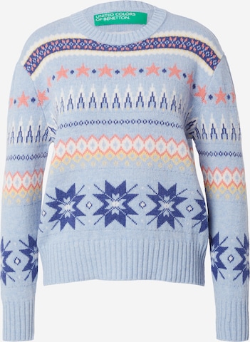 UNITED COLORS OF BENETTON Trui in Navy Lichtblauw ABOUT YOU