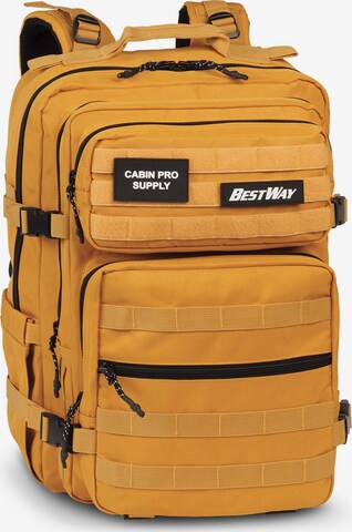 Worldpack Sports Backpack in Yellow: front