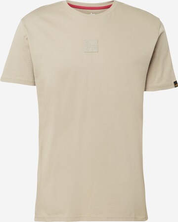 ALPHA INDUSTRIES Shirt in Beige: front