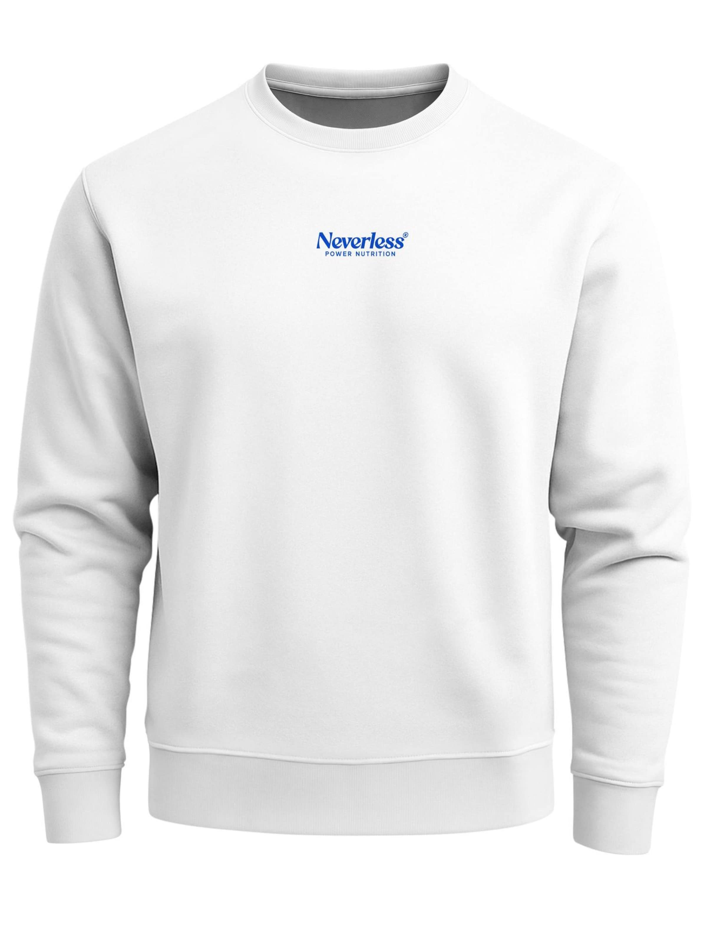 Neverless Sweatshirt 'Banana' in White: front