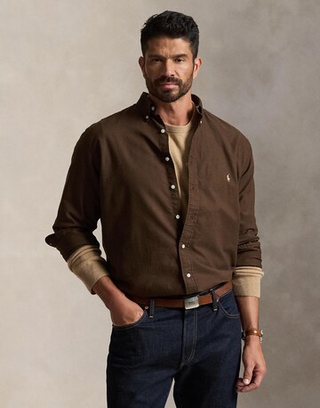 Polo Ralph Lauren Big & TallRegular Fit Košulja - smeđa boja: prednji dio