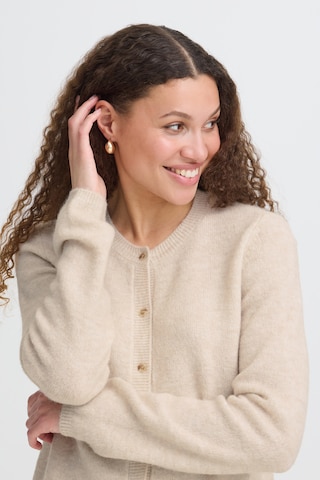 Fransa Knit cardigan 'ELLIS CAR 2' in Beige