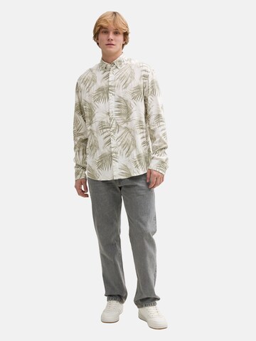 TOM TAILOR DENIM Slim fit Button Up Shirt in Green