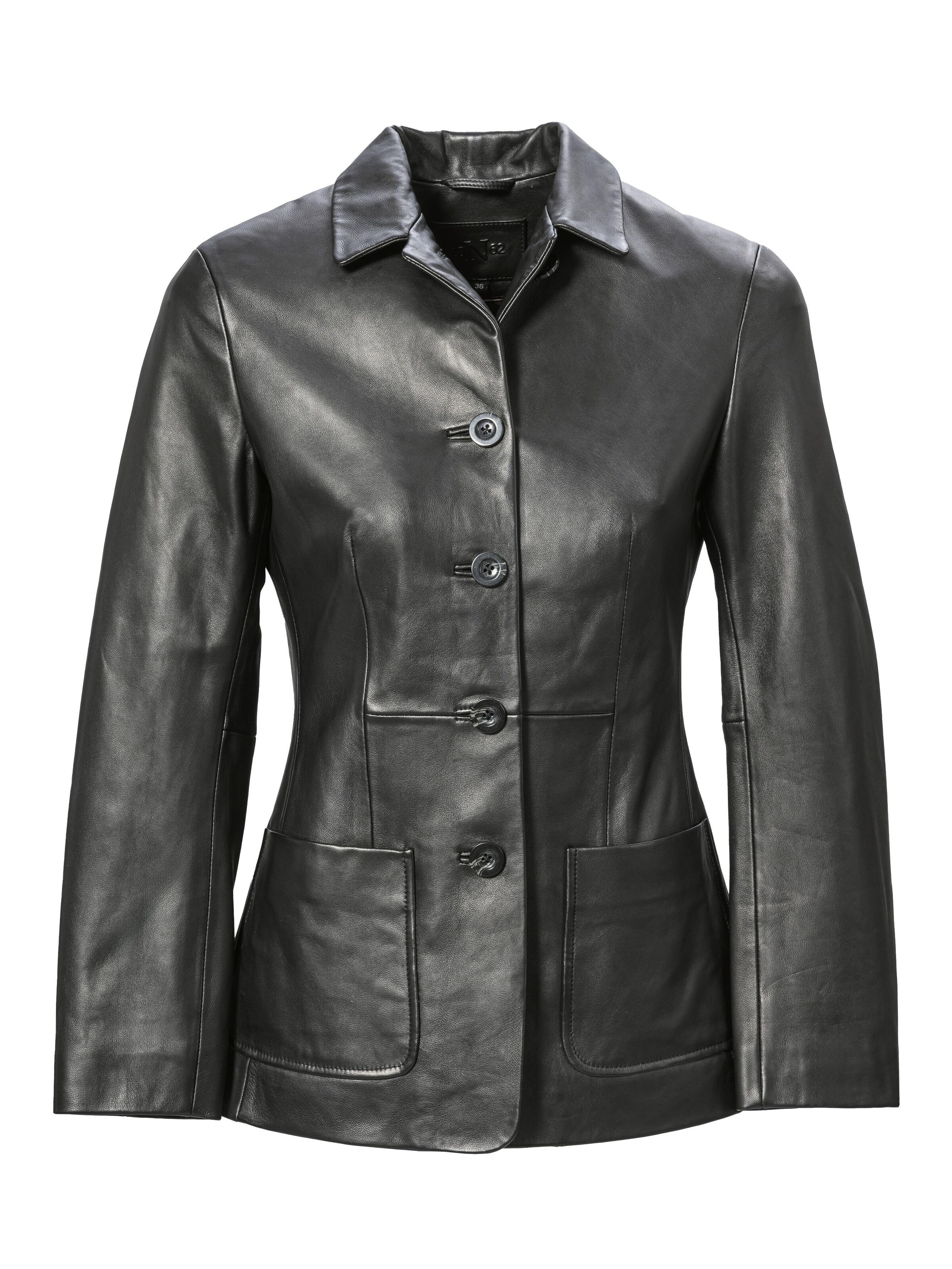 18N62 Between-season jacket 'NEGelia' in Black: front