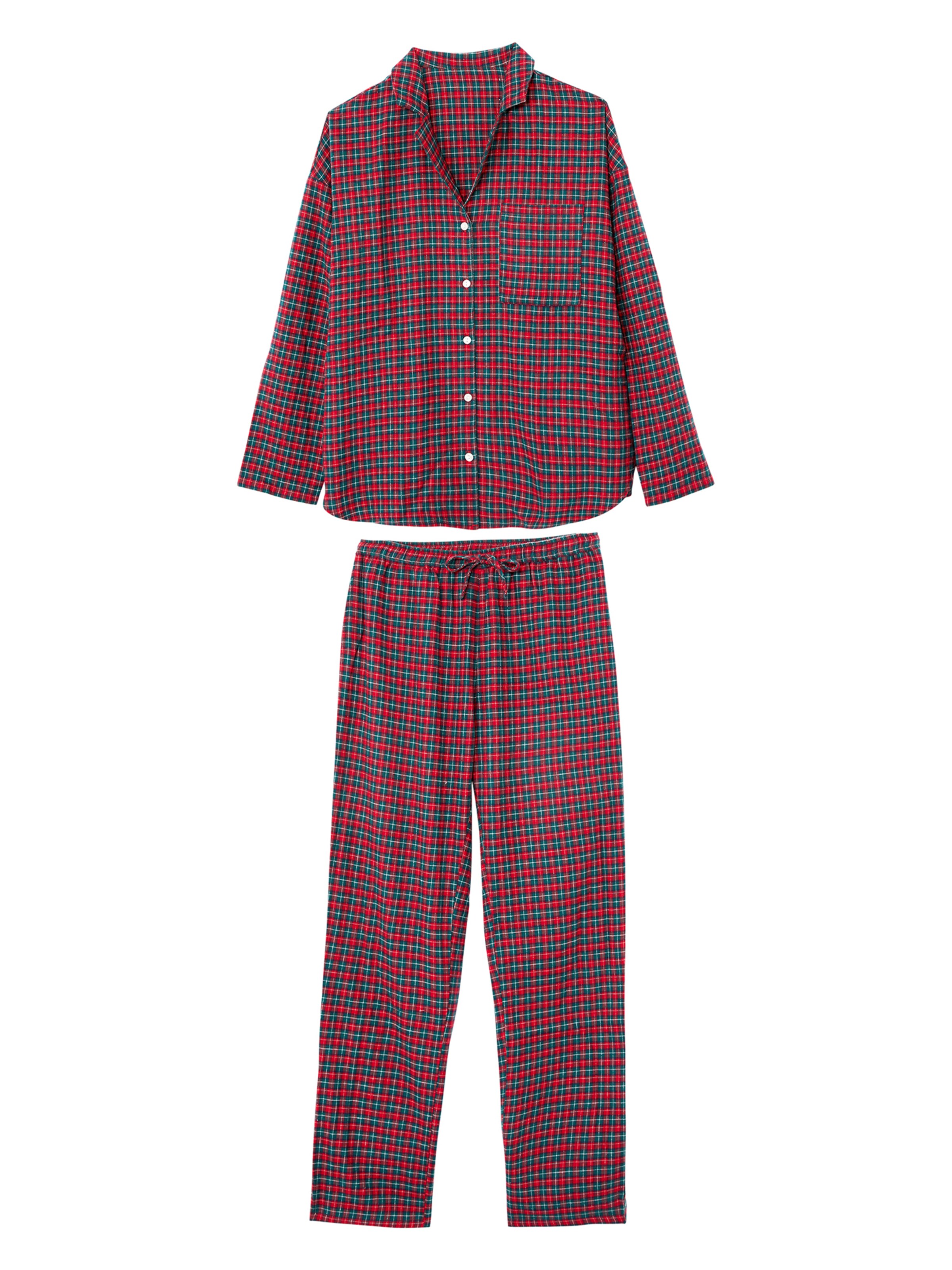ETAM Pyjama 'Malmo' in Rot: Vorderseite