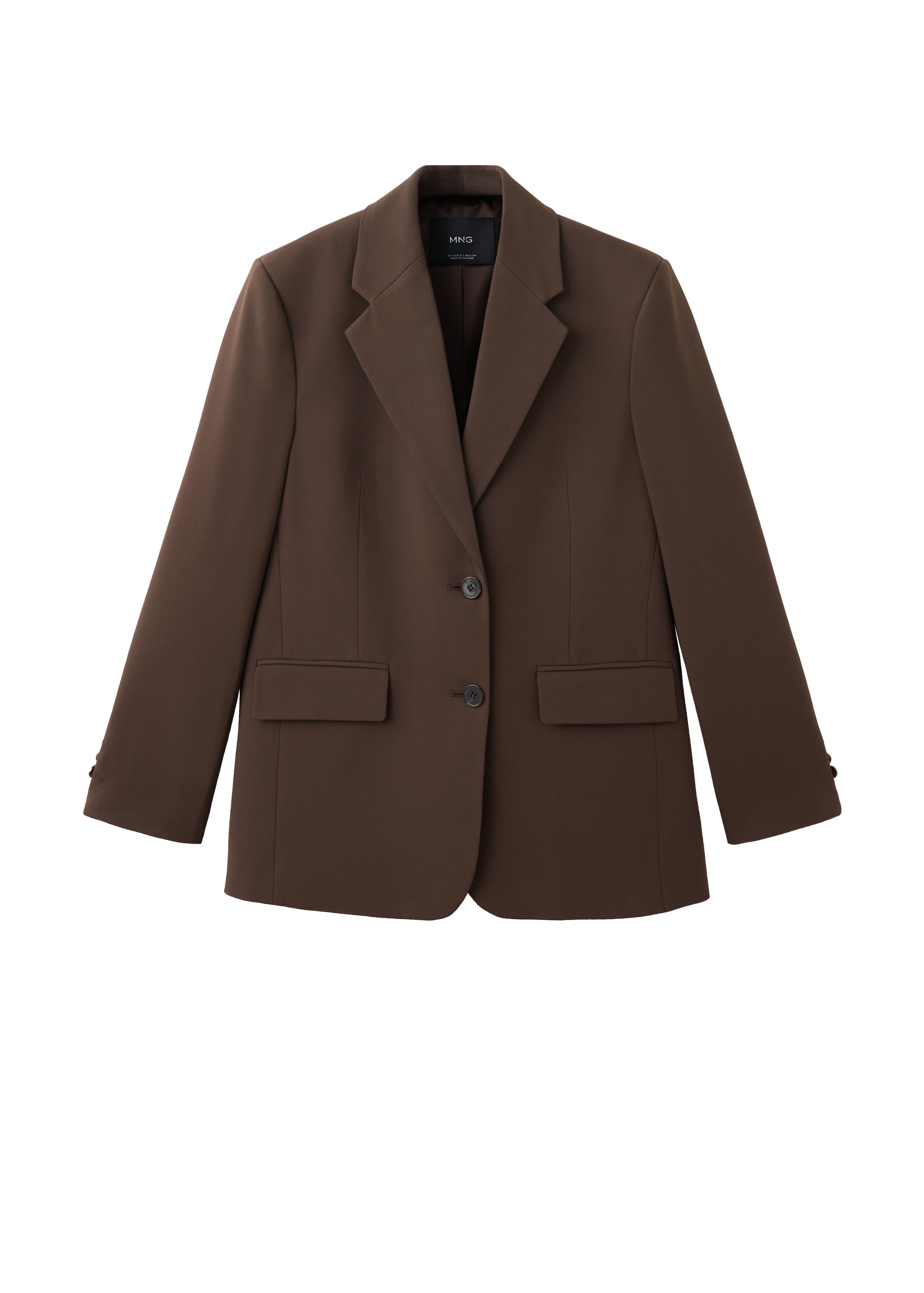 MANGO Blazer 'GABY' en 34 en marron, Vue avec produit