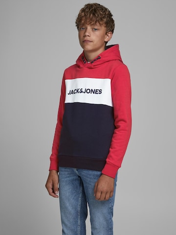 Jack & Jones Junior Klasický střih Mikina – modrá: přední strana