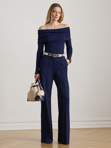 Wide Leg Pantalon à pince Lauren Ralph Lauren en bleu