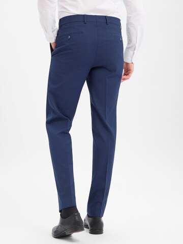 HECHTER PARIS Regular Pleated Pants in Blue