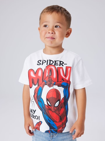NAME IT Shirts 'NMMMarvin Spider' i hvid: forside