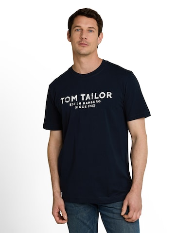 TOM TAILOR Shirt in Blauw: voorkant