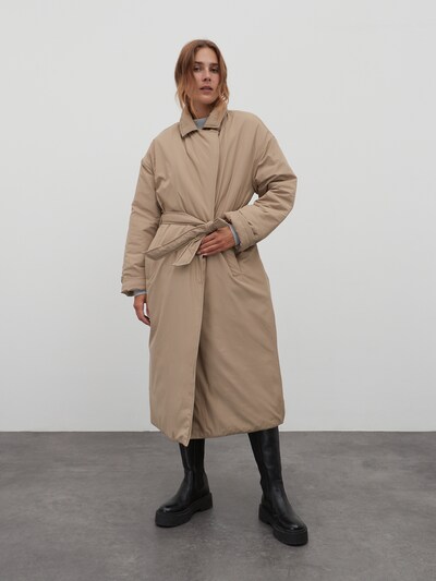 EDITED Winter Coat 'Yuki' in Khaki, View model