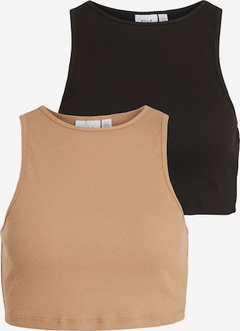 VILA Top in Brown: front