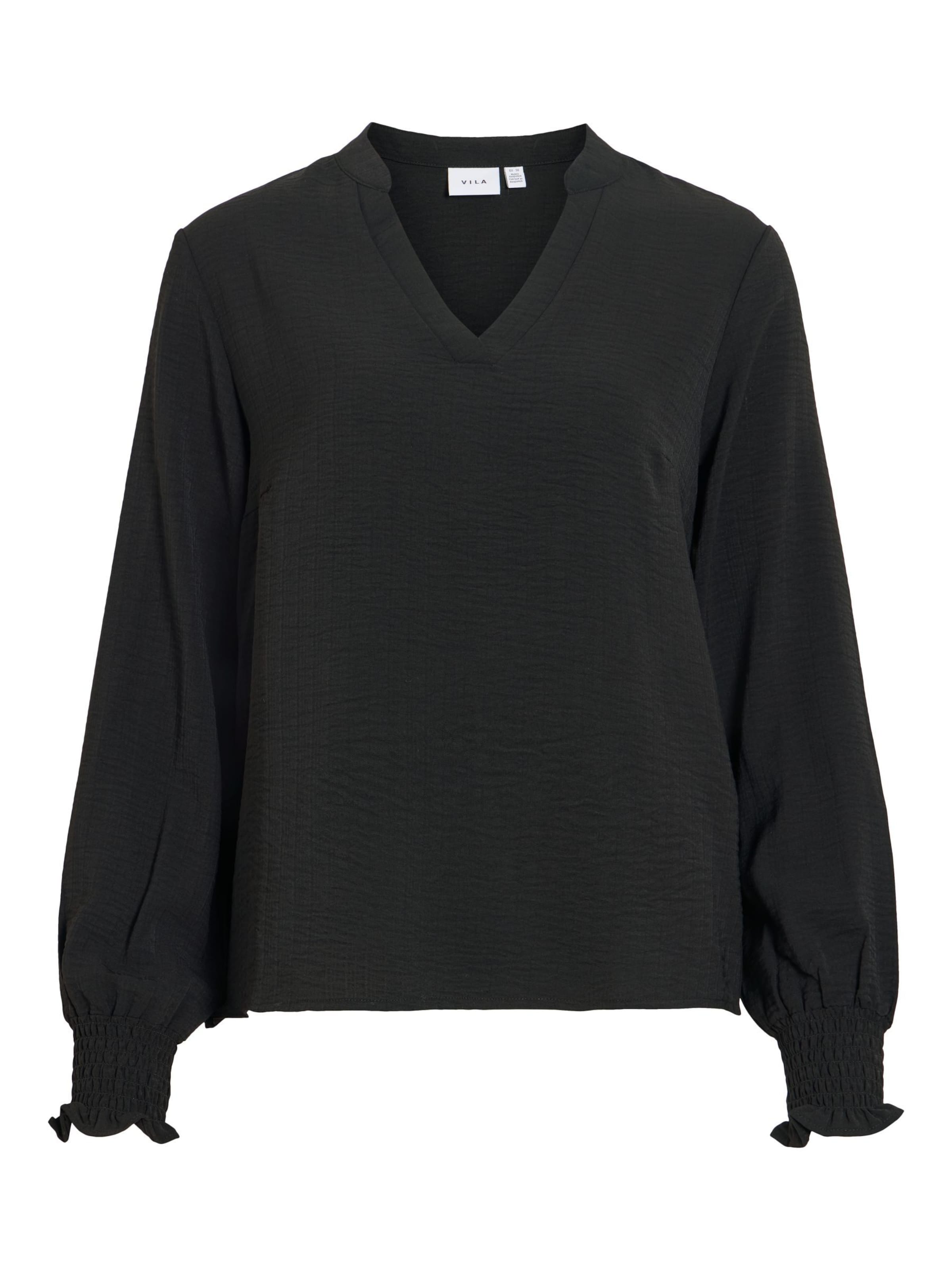 VILA - Blusa 'VILOVIE' en negro: frente