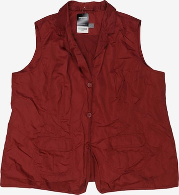 Ulla Popken Weste 4XL in Rot: Vorderseite