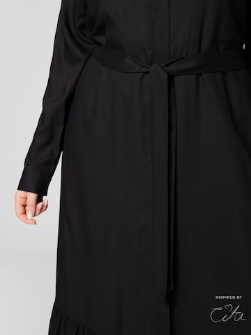 Guido Maria Kretschmer Curvy Shirt Dress 'Polly' in Black