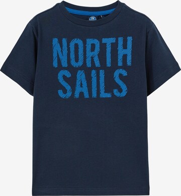 North Sails Baumwoll Jersey-T-Shirt in Blau: predná strana