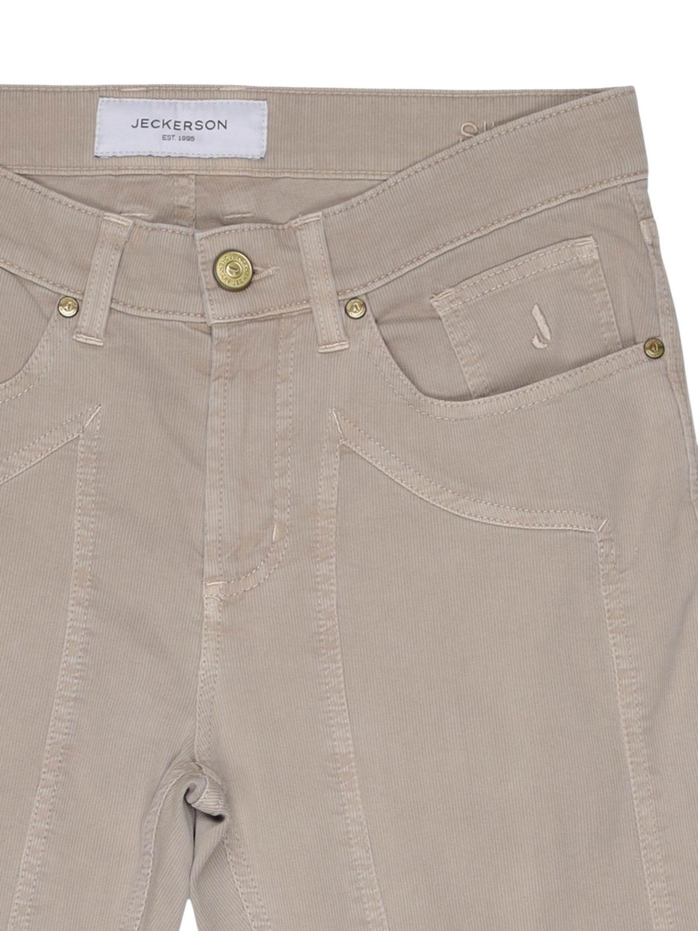 Jeckerson Slimfit Jeans 'JOHN 5 TASCHE TOPPA JUPPA077JOHN001 CTCPTPIQU001 U036' i beige