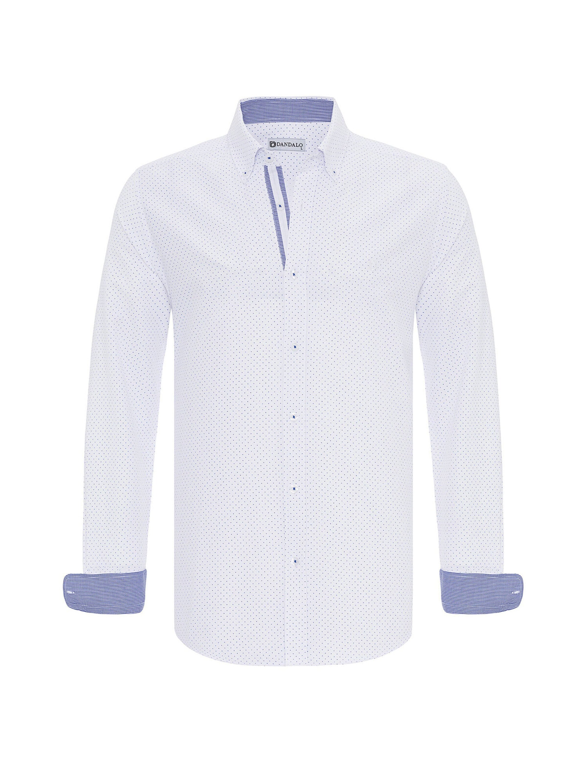 Dandalo Regular fit Overhemd in Blauw: voorkant